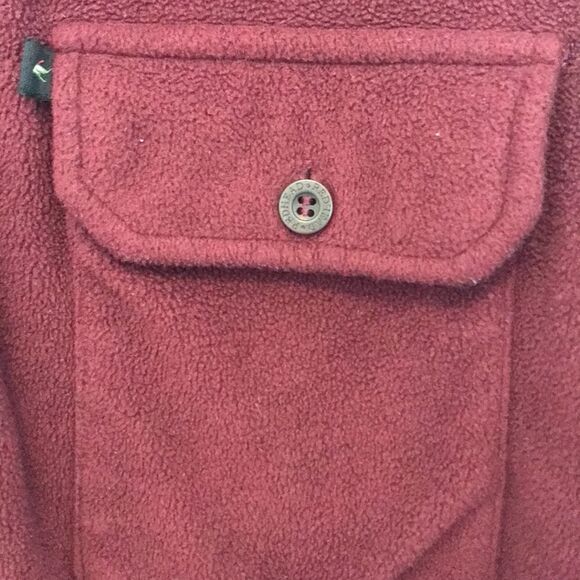 RedHead Maroon Button Down Fleece Shirt Jacket - Picture 8 of 9